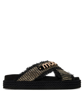 Mou Mou Plätud Criss-cross MU.SW451009K Must