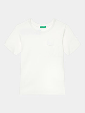 United Colors Of Benetton United Colors Of Benetton T-shirt 3096G1097 Bijela Regular Fit