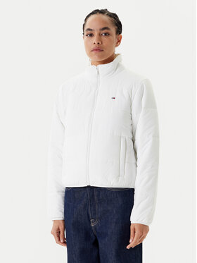 Tommy Jeans Tommy Jeans Μπουφάν μεταβατικό DW0DW20958 Λευκό Regular Fit