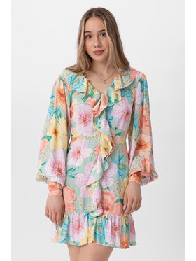 LAURELLA LAURELLA Sukienka codzienna 4UL016 Zielony Regular Fit