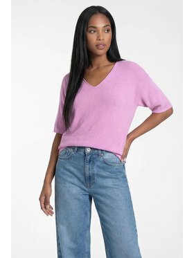FIGL FIGL Svetr M1319 Růžová Regular Fit