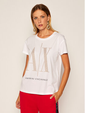 Armani Exchange Armani Exchange T-shirt 8NYTDX YJG3Z 9130 Bianco Loose Fit