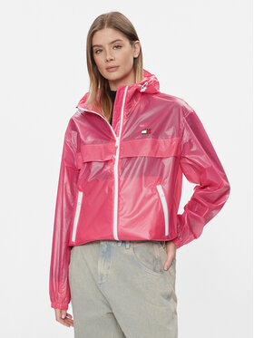 Tommy Jeans Tommy Jeans Geacă de vânt Tjw Glossy Tech Chicago Ext DW0DW17229 Roz Regular Fit