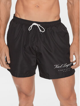 KARL LAGERFELD KARL LAGERFELD Short de bain 231M2203 Noir Regular Fit