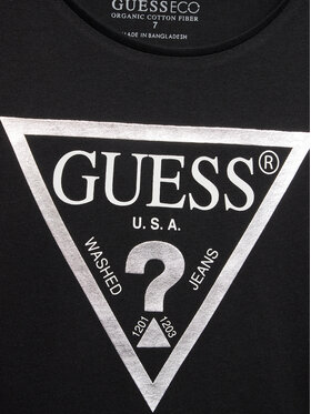 Guess Majica J73I56 K8HM0 Črna Regular Fit