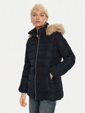 Tommy Hilfiger Tommy Hilfiger Geacă din puf WW0WW43600 Bleumarin Regular Fit
