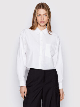 Gestuz Gestuz Риза Bernadette 10906328 Бял Loose Fit