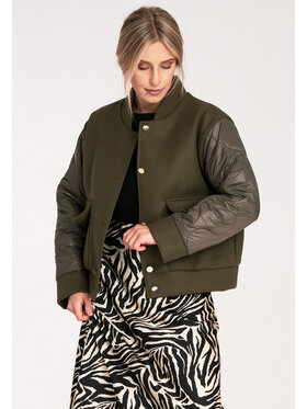 FIGL FIGL Bunda bomber M1097 Zelená Regular Fit