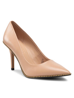Coach Coach Szpilki Waverly Leather Pump G3935 Beżowy