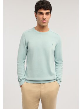 Trussardi Trussardi Sweter M0598000064N014 Turkusowy Regular Fit