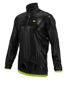 Alé Cycling Alé Cycling Kurtka przeciwdeszczowa Klimatik Guscio Light Pack Czarny Relaxed Fit
