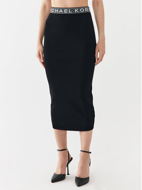 MICHAEL Michael Kors MICHAEL Michael Kors Puzdrová sukňa MF3709I33D Čierna Slim Fit
