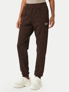 EA7 Emporio Armani EA7 Emporio Armani Teplákové kalhoty 7W001416 AF26043 F6007 Tmavě hnědá Regular Fit