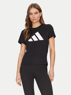 adidas adidas Techniniai marškinėliai Run It IL7227 Juoda Regular Fit
