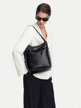 Calvin Klein Calvin Klein Borsetta Buckle Medium Bucket LV04F3551G Nero