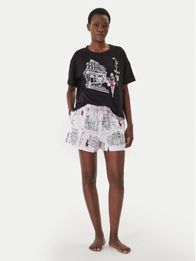 DKNY DKNY Pyžamo YI50108 Čierna Regular Fit