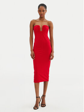 PINKO PINKO Cocktail obleka 105021 A2GS Rdeča Regular Fit