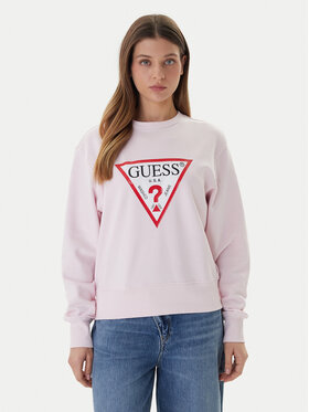 Guess Guess Bluza W2YQ16 KBA11 Różowy Regular Fit