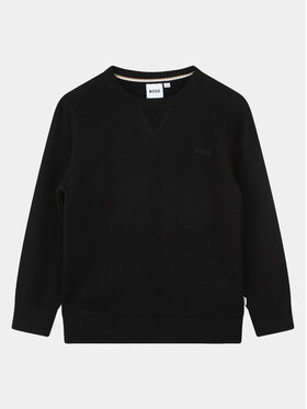 Boss Boss Sweter J25Q05 D Czarny Regular Fit