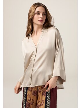 Oltre Oltre Camicia 5064E100109N0A2 Écru Regular Fit