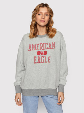 American Eagle American Eagle Суитшърт 045-1457-1638 Сив Relaxed Fit