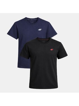 4F 4F T-Shirt Z-TTSHM3341-2 Czarny Regular Fit