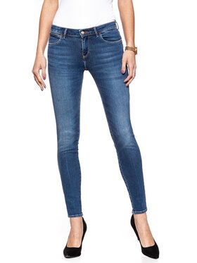 Wrangler Wrangler Jeansy SKINNY Niebieski Skinny Fit