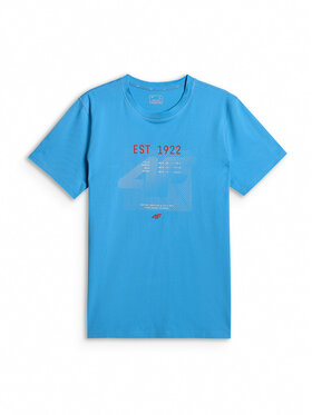 4F 4F T-Shirt AQUA FORCE Μπλε Regular Fit