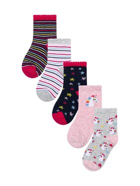 MINOTI MINOTI Zestaw 5 par niskich skarpet dziecięcych TG SOCK 53 Granatowy