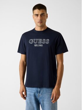 Guess Guess T-Shirt 180689 Modrá Classic Fit