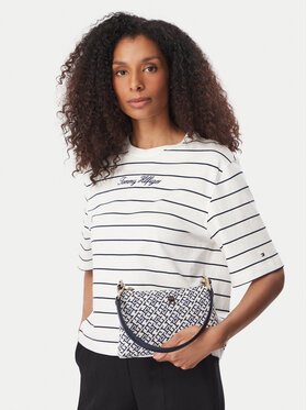Tommy Hilfiger Tommy Hilfiger Kabelka Th Jacquard Mini Shoulder Bag AW0AW19006 Modrá
