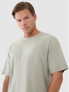 4F 4F T-Shirt 4FWSS25TTSHM1961-44S Zielony Oversize