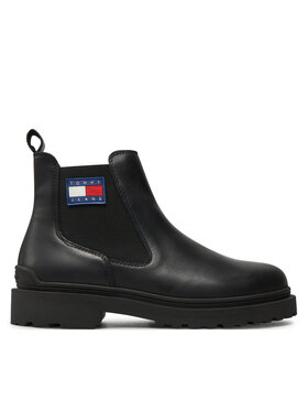 Tommy Jeans Tommy Jeans Kotníková obuv s elastickým prvkem EM0EM01448 Černá