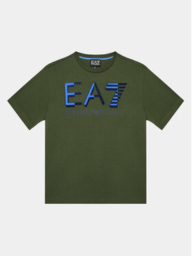 EA7 Emporio Armani EA7 Emporio Armani Футболка 6RBT58 BJ02Z 1845 Зелений Regular Fit