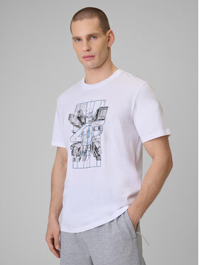 4F 4F T-Shirt CITY Biały Regular Fit