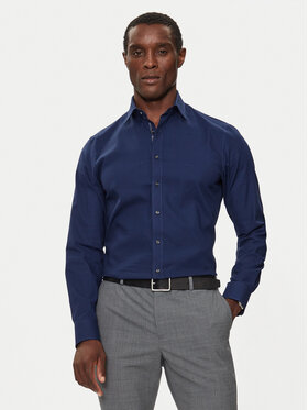 Michael Kors Michael Kors Krekls MK0DS01364 Tumši zils Slim Fit