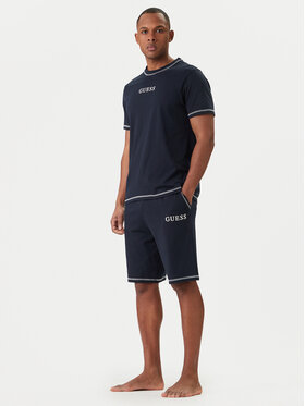 Guess Guess Piżama U6GX03 KCAM1 Granatowy Regular Fit