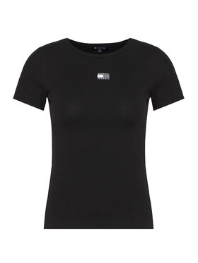 Tommy Jeans Tommy Jeans Tricou DW0DW17881 Negru Slim Fit