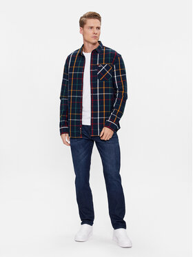 Tommy Jeans Košulja Check Flannel DM0DM18334 Tamnoplava Regular Fit