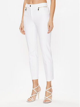 MICHAEL Michael Kors MICHAEL Michael Kors Bavlnené nohavice MS330GL8AE Biela Slim Fit
