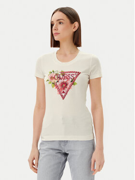 Guess Guess T-särk W5GI10 J1314 Valge Slim Fit