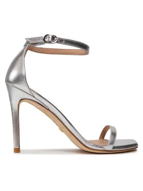 Stuart Weitzman Stuart Weitzman Sandale Nudistcurve 100 Sanda SA178 Srebrna