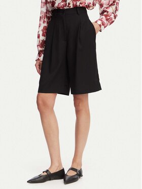 ACCESS FASHION ACCESS FASHION Bermudy 63-5115-183 Czarny Relaxed Fit