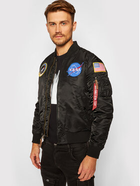 Alpha Industries Alpha Industries Μπόμπερ μπουφάν Nasa 166107 Μαύρο Regular Fit