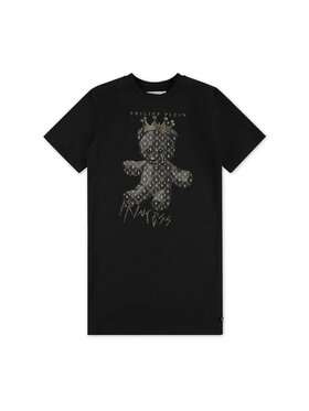 PHILIPP PLEIN PHILIPP PLEIN Sukienka codzienna 2373 Czarny Basic Fit
