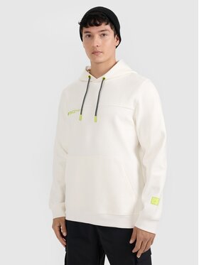 4F 4F Felpa 4FRAW25TSWSM2458-11S Bianco Regular Fit