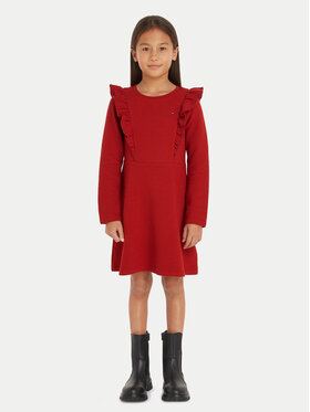 Tommy Hilfiger Tommy Hilfiger Vestito da giorno KG0KG08021 Rosso Regular Fit