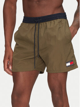 Tommy Hilfiger Tommy Hilfiger Plavecké šortky UM0UM03455 Kaki Regular Fit