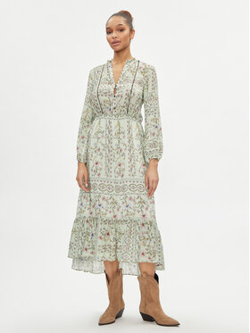REPLAY Replay Nyári ruha W9105.000.74956 Zöld Regular Fit