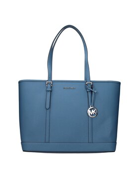 Michael Kors Michael Kors Torebka Blue Leather Shoulder Niebieski jasny